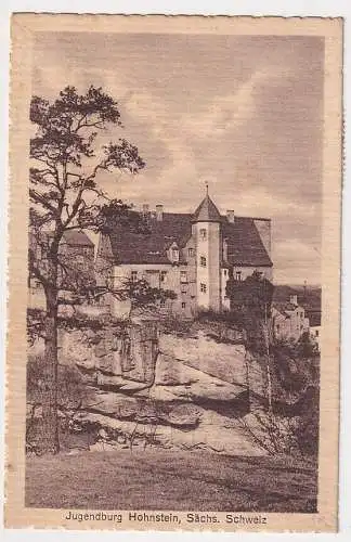 907801 Ak Jugendburg Hohnstein Sächs. Schweiz Deutsche Jugendherbergen 1927