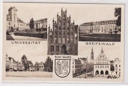 21434 Mehrbild Ak 500 Jahre Universität Greifswald 1958