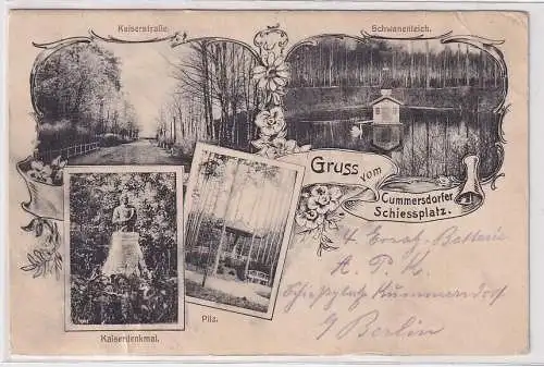 89462 Mehrbild Feldpost Ak Gruß vom Cummersdorfer Schiessplatz 1916