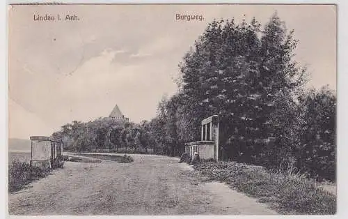80082 Ak Lindau in Anhalt Burgweg 1911