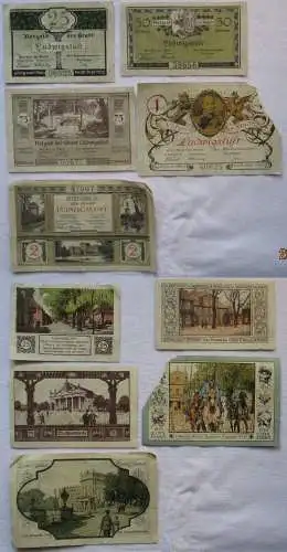 5 Banknoten Notgeld Stadt Ludwigslust 1920 (168693)