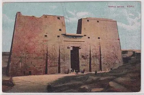 95001 Ak Edfu Ägypten Tempel Temple Gates um 1910