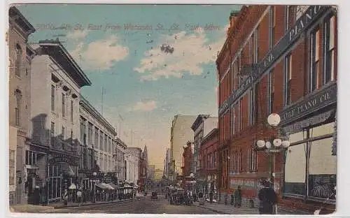 18973 Ak Saint Paul 6. St. East from Wabasha St. Minnesota 1912