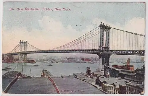 78543 Ak New York - The New Manhattan Bridge 1912