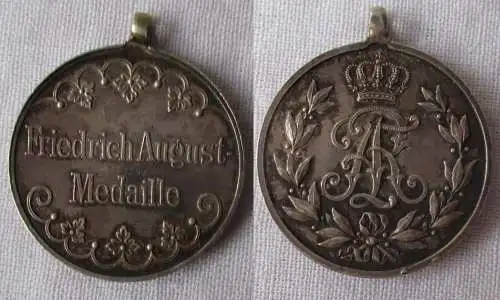 Sachsen Friedrich August Medaille Silber (169054)