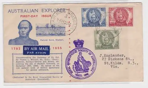 907466 Ersttagsbrief FDC First Day of Issue Australien 1946 Brisbane - St.Kilda