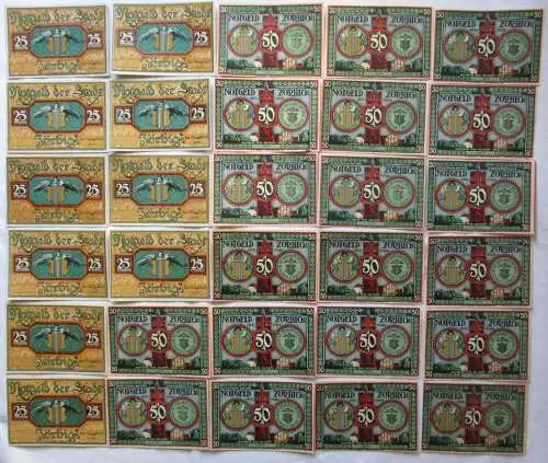30 Banknoten Notgeld Stadt Zörbig 1921 (131907)