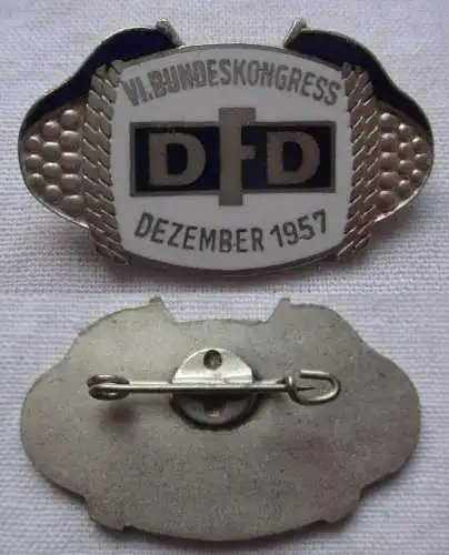 DDR Abzeichen VI. Bundeskongress DFD Dezember 1957 Frauenbund (169040)
