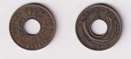 1 Cent Münze Britisch Ost Afrika British East-Africa 1962 vz (129221)
