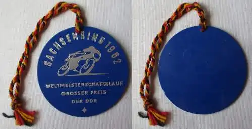 Medaille Sachsenring 1962 Weltmeisterschaftslauf Grosser Preis der DDR (155691)