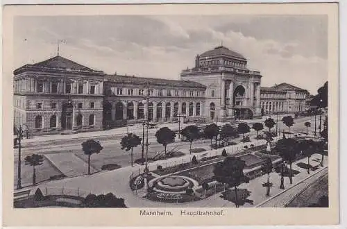 65515 Ak Mannheim Hauptbahnhof 1931