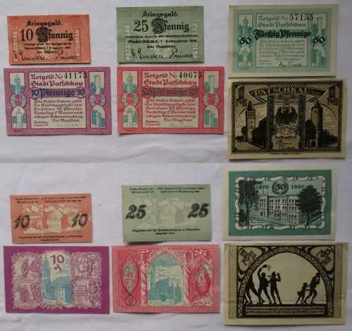 6 Banknoten Notgeld Stadt Patschkau Paczkow 1921 (168989)
