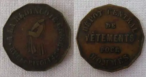 Jeton dépôt central de vêtement pour homme zentr. Herrenbekleidungsdepot /169639