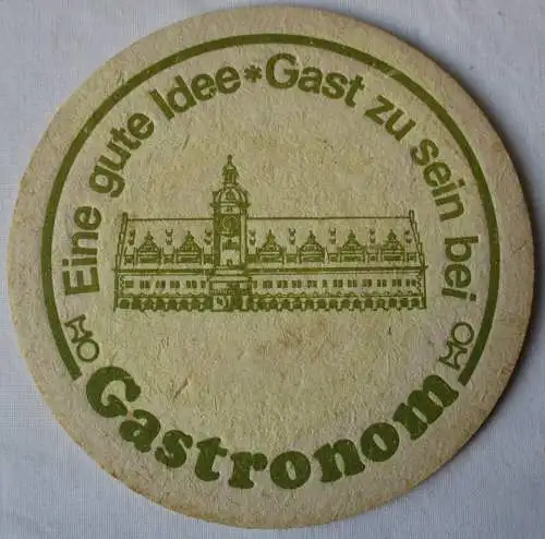 Bierdeckel DDR-Gebiet Eine gute Idee Gast zu sein bei Gastronom HO (162242)