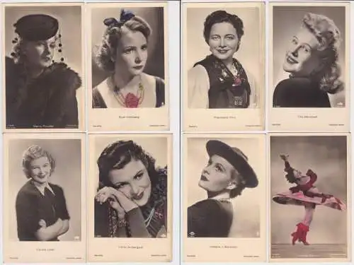 81539/8 Ak von meist UFA Film Stars Schauspielern um 1940