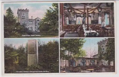 902001 Mehrbild Feldpost Ak Gruß vom kleinen Seeberg Gotha 1915