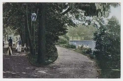 901560 Ak Chemnitz Partie am Schloßteich 1907