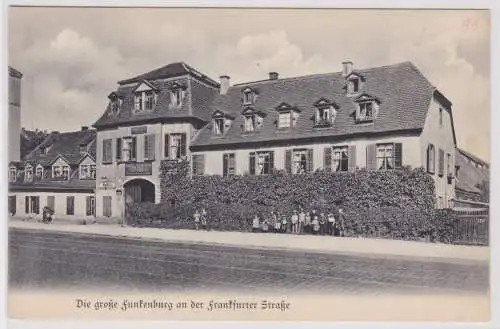 902888 Ak Aus Leipzigs alten Tagen die große Funkenburg an d. Frankfurter Straße