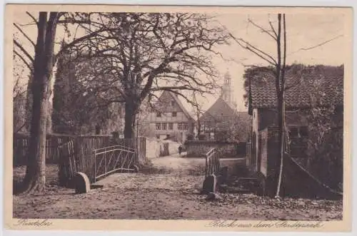 903043 Ak Rinteln an der Weser Blick aus dem Stadtpark 1937