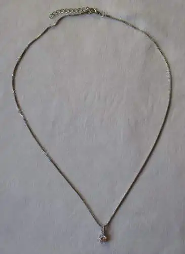 elegante Halskette mit 925er Sterling Silber Anhänger + Schmucksteine (160788)