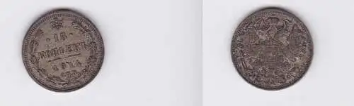 15 Kopeken Silber Münze Russland 1914 BC (117140)