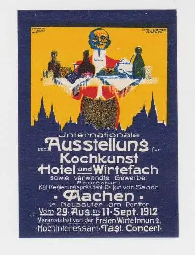 Vignette Internationale Ausstellung für Kochkunst Aachen 1912 (37022)
