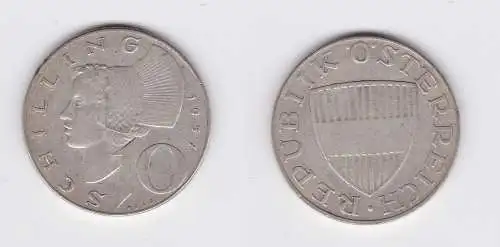 10 Schilling Silber Münze Österreich 1957 (120037)