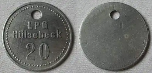 Aluminium Wertmarke LPG Hülsebeck 20 Produktionsgenossenschaft (115078)