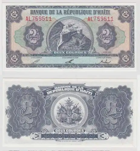 2 Gourde Banknote Banque de la Republique D´Haiti 1992 Pick 260 (138240)