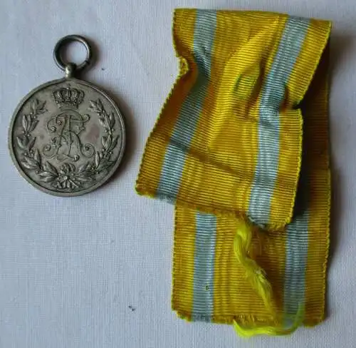 Sachsen Friedrich August Medaille Silber am Band (116833)