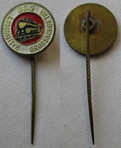 DDR Sport Anstecknadel Mitgliedsabzeichen BSG Lokomotive Grosskorbetha (155458)