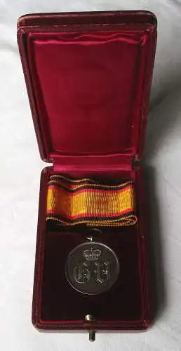 Originaletui Waldeck Pyrmont Silberne Verdienstmedaille f.Zivilverdienst(109139)