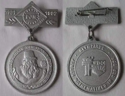 DDR JP FDJ Abzeichen Kreisolympiade Junger Mathematiker OJM 1981/1982 (120078)