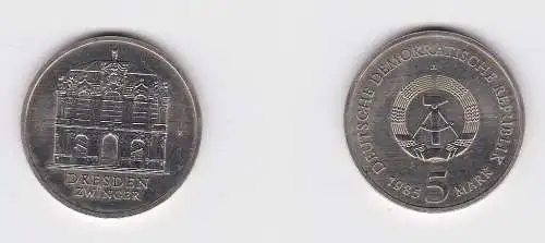 DDR Gedenk Münze 5 Mark Dresden Zwinger 1985 (151751)