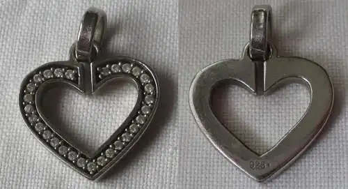 charmante 925er Sterling Silber Ketten Anhänger Jette Joop in Herzform (163092)