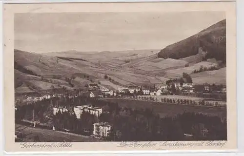 50502 AK Görbersdorf Schlesien - Dr. Römplers Sanatorium mit Oberdorf 1925