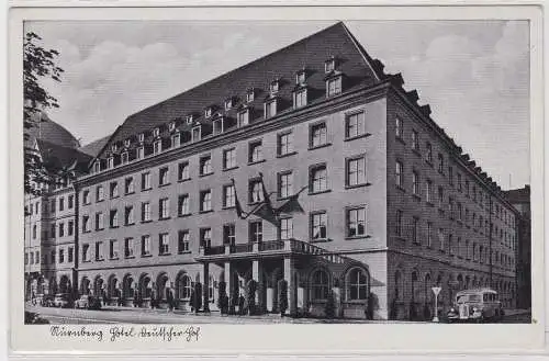 902385 Feldpost AK Nürnberg - Hotel Deutscher Hof 1942