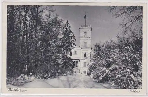 73785 Feldpost AK Warthelager - Schloss mit Parkpartie 1940
