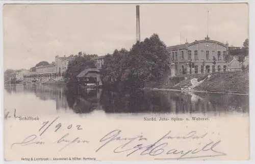 903595 AK Schiffbek - Norddeutsche Jute-Spinn- und Weberei 1902