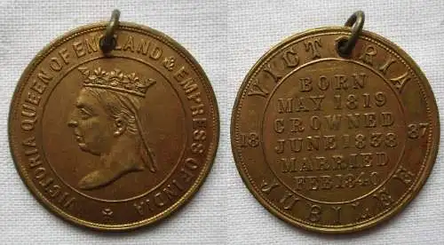 Jubiläumsmedaille Queen Victoria Regierungsjubiläum 1837-1887 (167682)