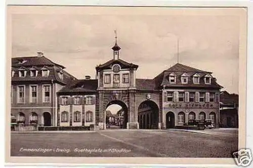 28842 Ak Emmendingen im Breisgau Goetheplatz um 1920