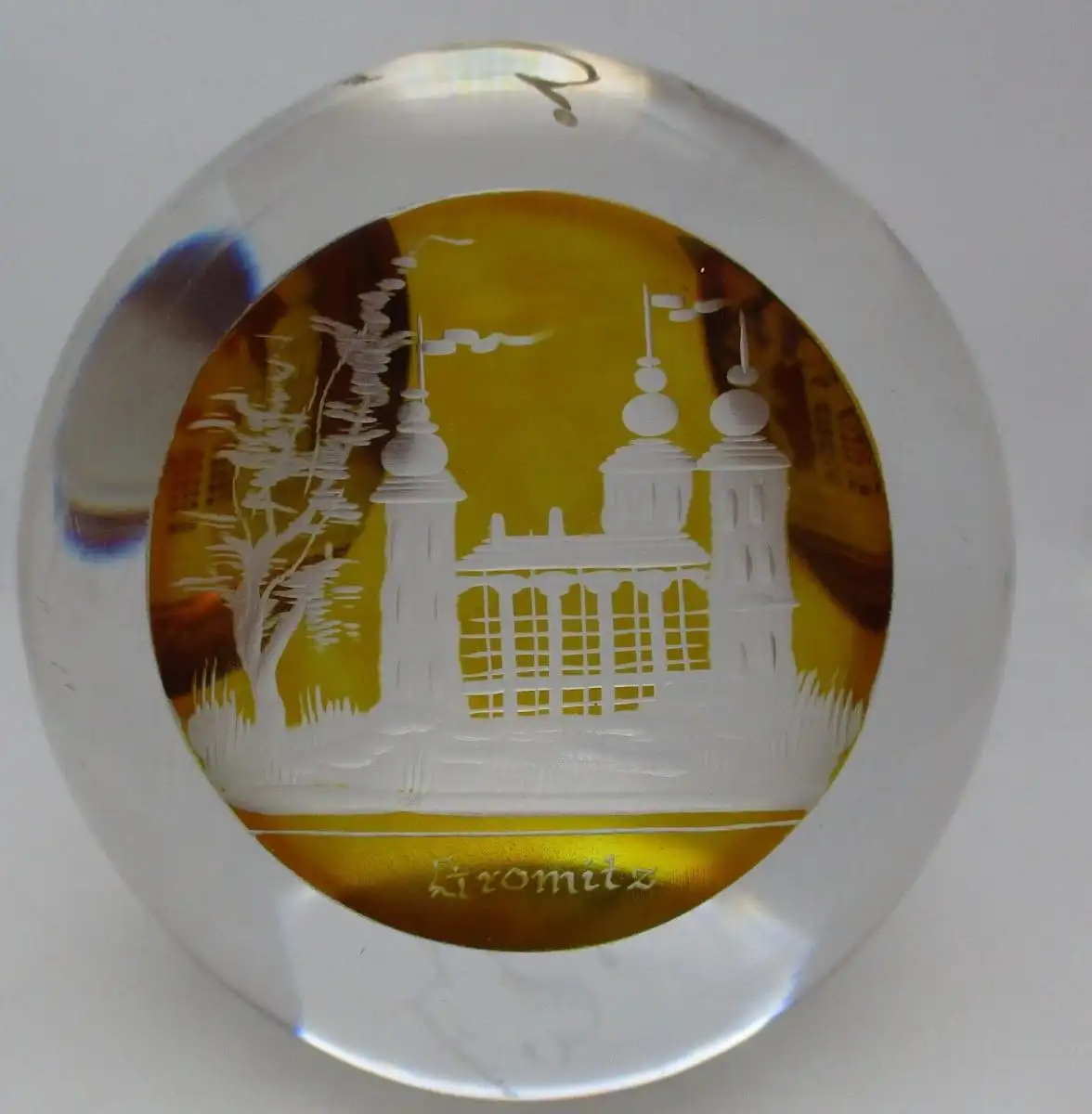 antiker Briefbeschwerer Glas Seebad Haffkrug Neustadt Grömitz Holstein (128591) 1