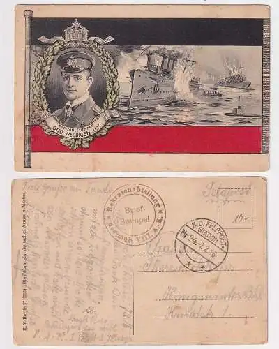 69787 Patriotika Feldpost AK Kapitänleutnant Otto Weddigen "U9" 1916