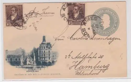 47831 Ganzsache Argentinien - Buenos Aires, Straßenansicht Avenida de Mayo 1897