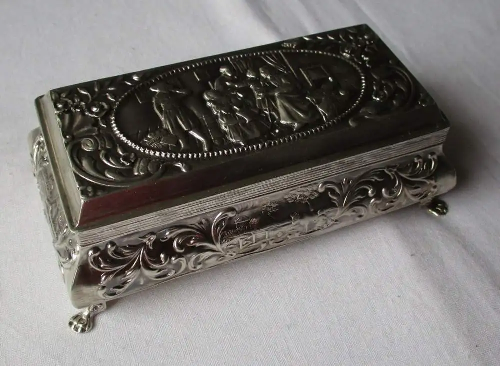 833 Silber Löffeldose Teedose Schoonhovensche Zilverfabriek H. Hooijkaas /108141 0