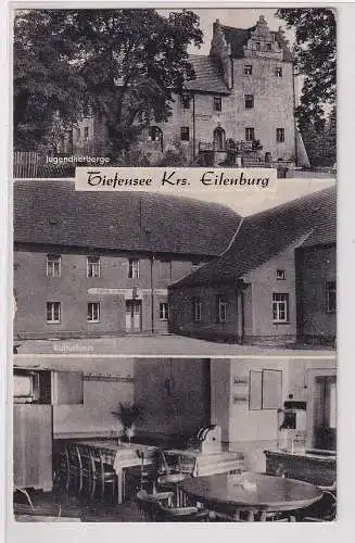 901114 AK Tiefensee Kreis Eilenburg - Jugendherberge, Kulturhaus 1964