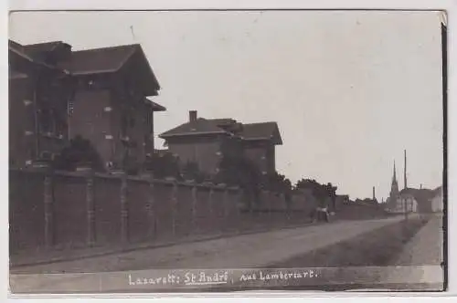 18874 Foto Ak Lazarett Saint André rue lambersart Frankreich 1917