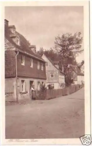 27314 Sächs. Heimatschutz-Ak Alte Häuser in Thum um1920