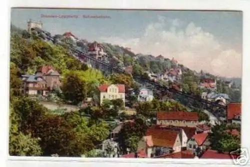 09416 Ak Dresden Loschwitz Schwebebahn um 1920