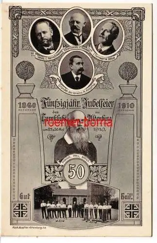 79525 Mehrbild Ak 50jährige Jubelfeier des Turnklubs zu Altenburg 1910